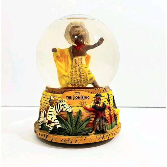 Disney The Lion King RARE Musical Snow Globe "HAKUNA MATATA" Simba - Picture 1 of 7